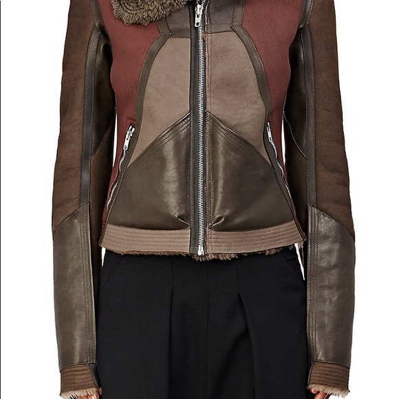 Rick Owens Real Fur dyed Lam Shearling Jacket - Picture 5 of 8